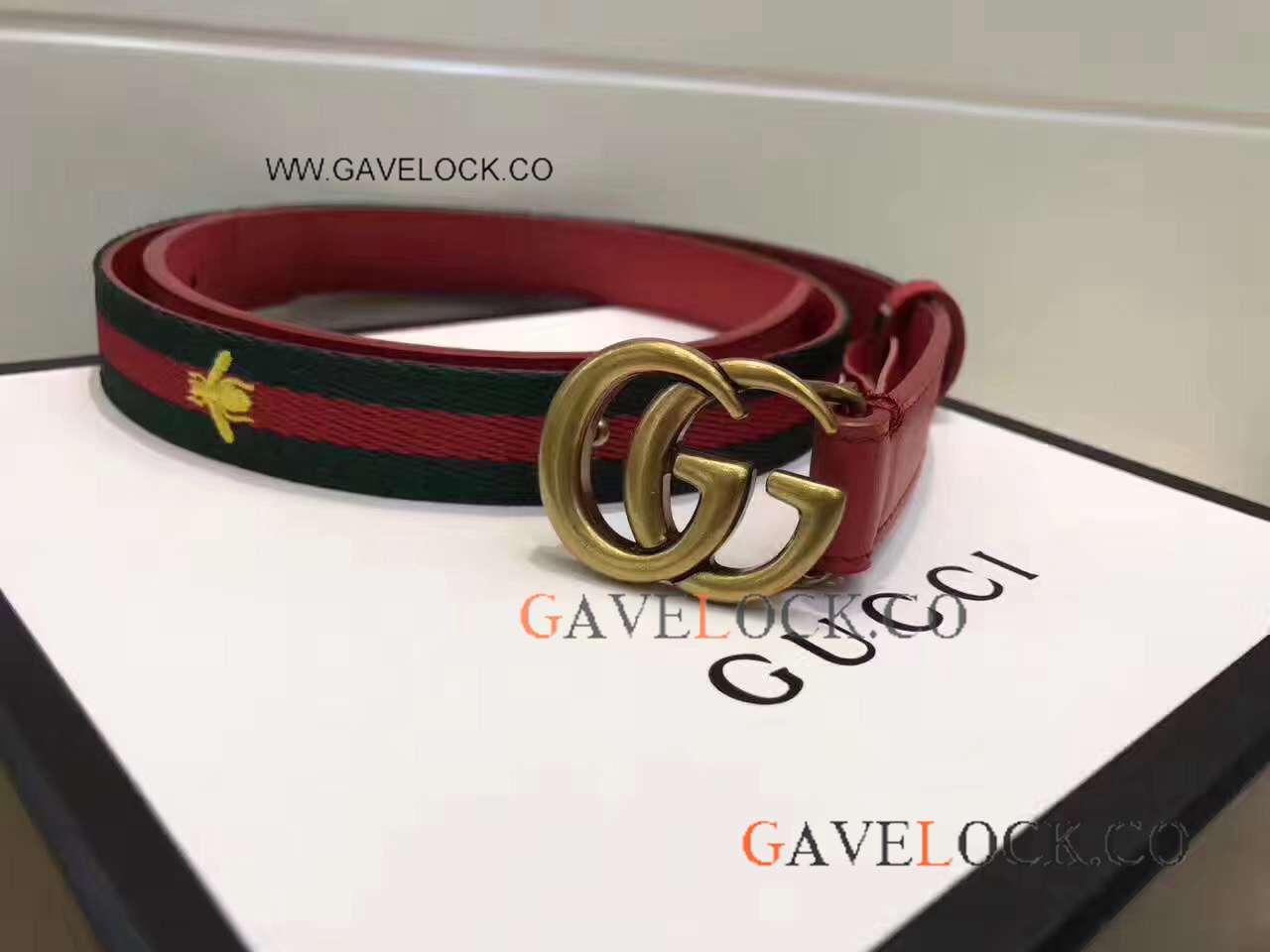 Classic Tri color belt Replica - Green+Red+Green+Bee Mens Belt Classic Tri color belt Replica - Green+Red+Green+Bee Mens Belt